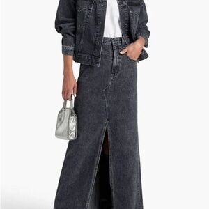 NWT! SLVRLAKE Dallas denim maxi skirt